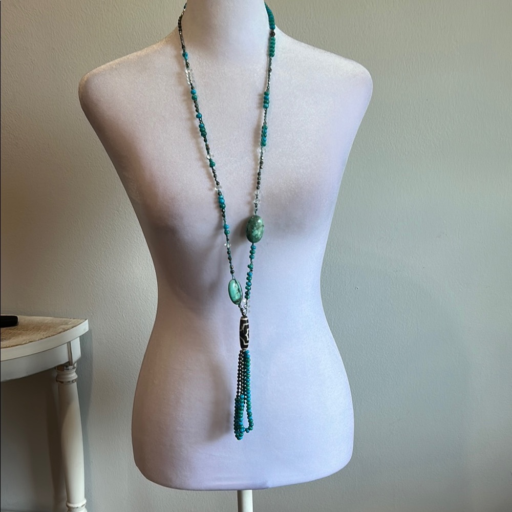 RARE Authentic Turquoise Beaded Necklace